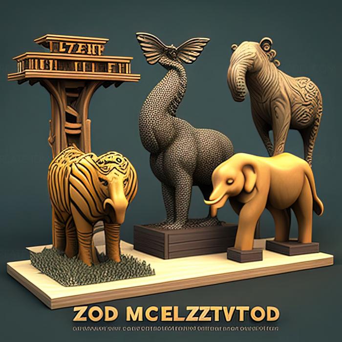 نموذج ثلاثي الأبعاد لآلة CNC ألعاب لعبة st Zoo Tycoon Ultimate Animal Collection